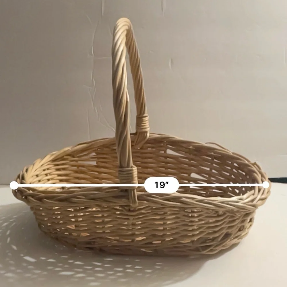 Vintage Brown Woven Basket